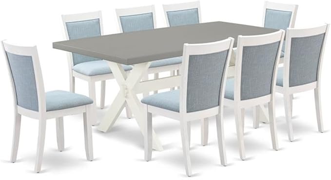 East West Furniture X097MZ015-9 9 Piece Dining Room Furniture Set Includes a by EastWestFurniture