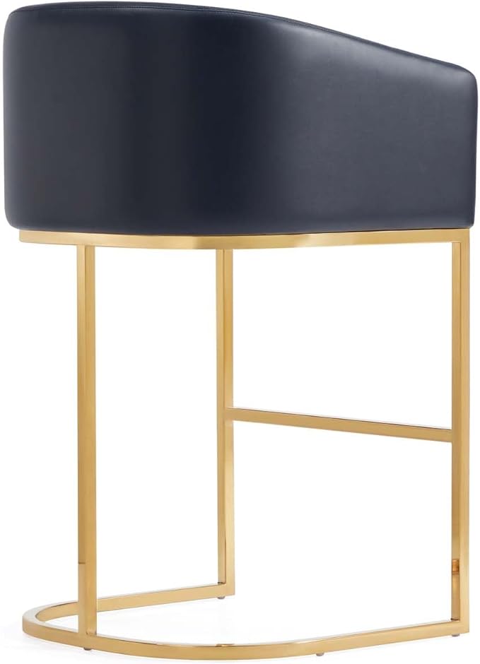 Manhattan Comfort Louvre 26 Inch Mid Century Modern Counter Height Bar Stools - Image 7
