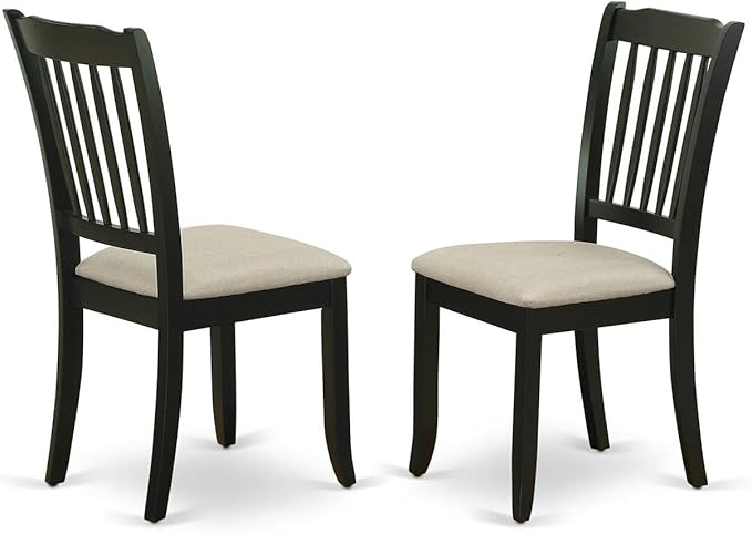East West Furniture SHDA5-BLK-C 5 Piece Dinette Set - Image 3