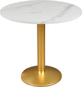 Round Modern Dinning Table 30 inches Bistro Tulip Table by ALPOME