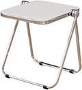 16.2" × 14.1" Acrylic Folding Table, Small Lightweight End Table by HYYTEIBL