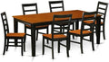 East West Furniture QUPF7-BCH-W 7 Piece Kitchen Table & Chairs Set Consist of a by EastWestFurniture