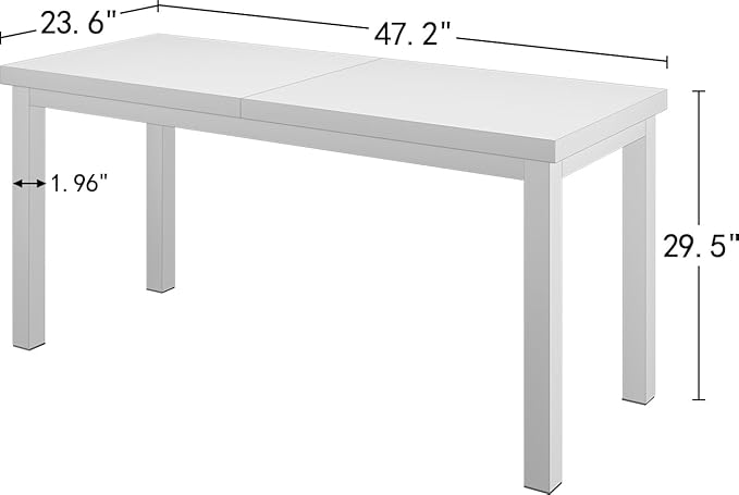 47.2 Inch Small Computer Desk, Home Office Desk, Modern Table - Image 3