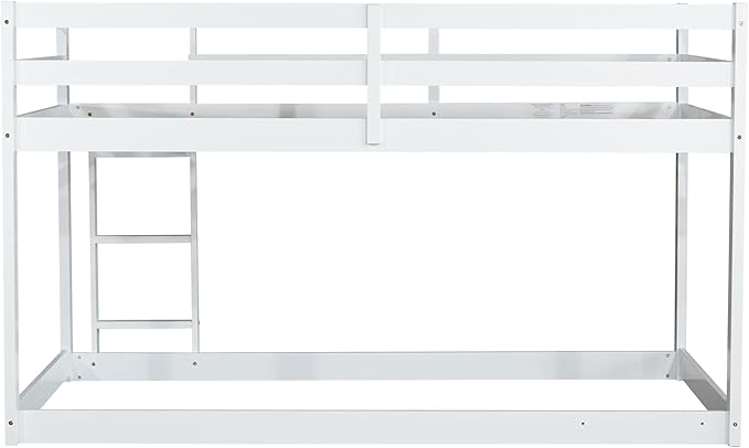 HomSof Twin Over Twin Low Floor Loft Bed - Image 5