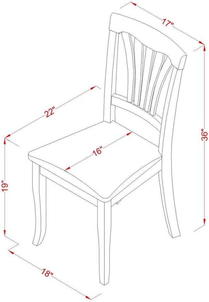 East West Furniture ANAV3-OAK-C 3 Piece Dining Room Table Set Contains a Round - Image 7