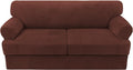 H.VERSAILTEX Sofa Cover 3 Piece T Cushion Loveseat Slipcovers Thick Velvet by HVERSAILTEX