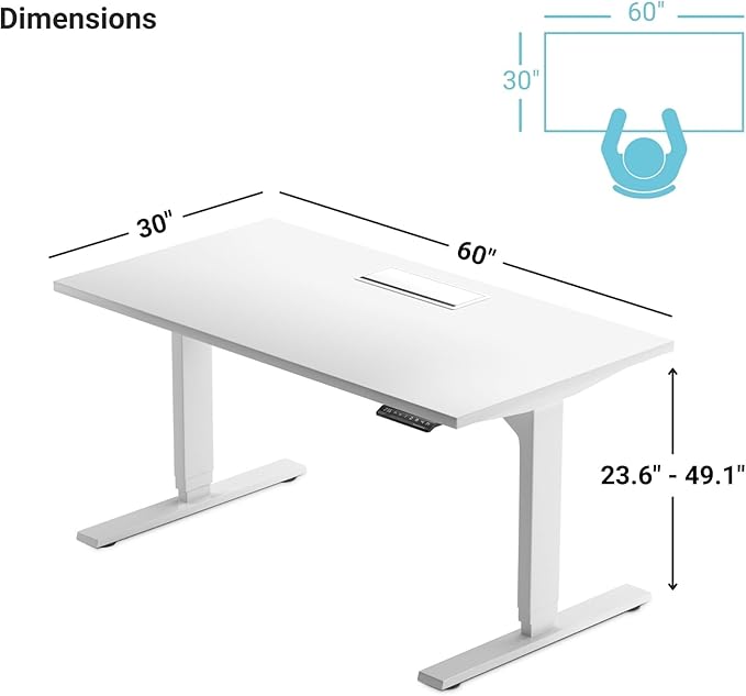 Progressive Desk Stand Up Adjustable Height Electric Standing Desk - Image 2