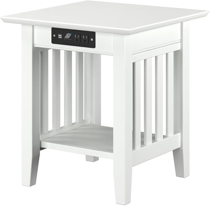 AFI, Mission End Table with Charging Station by AFIFurnishings