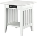 AFI, Mission End Table with Charging Station by AFIFurnishings