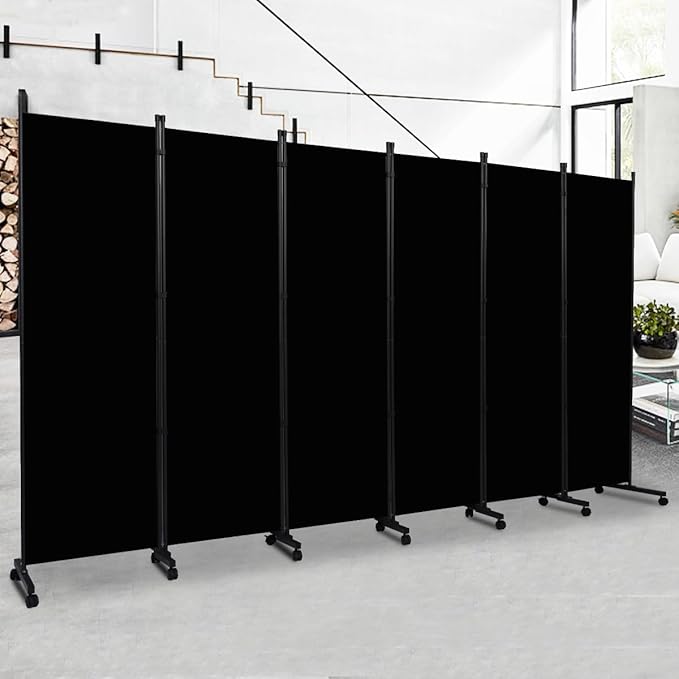 Room Divider Portable 132'' Partition Room Dividers and Folding Privacy Screens by HOMSCREENER