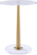 Clear Acrylic Table with Cone Metal Pole … by MEETLAKE