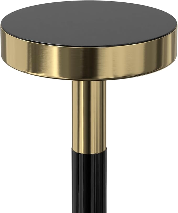 SIMPLIHOME Frannie Modern Contemporary 10 inch Wide Metal Side Table in Gold / - Image 6