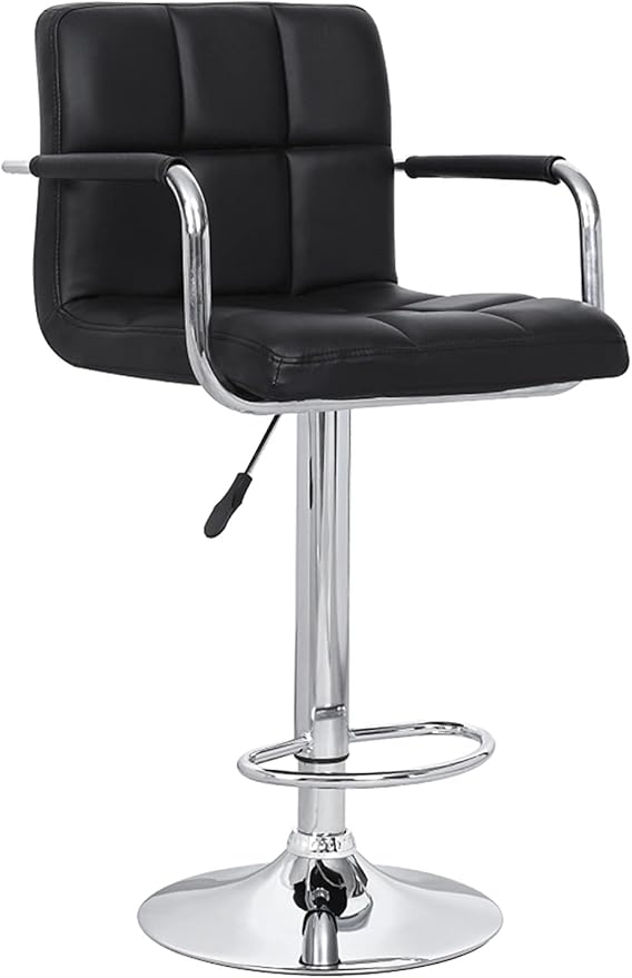 AC Pacific Contemporary Hydraulic Adjustable Swivel Kitchen Bar Stool Chair by ACPacific