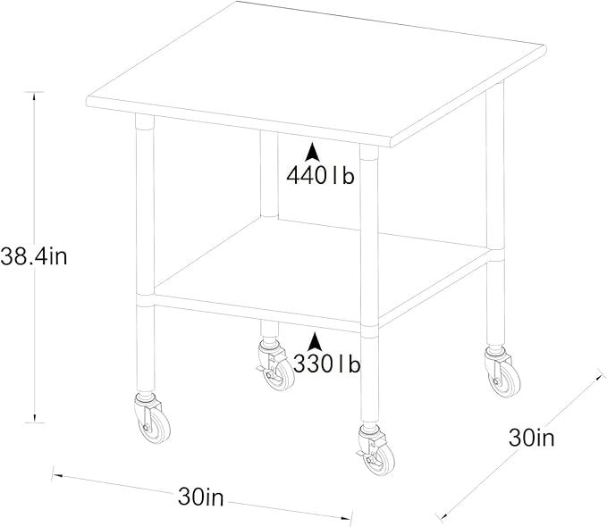 ROCKPOINT Stainless Steel Table - Image 2