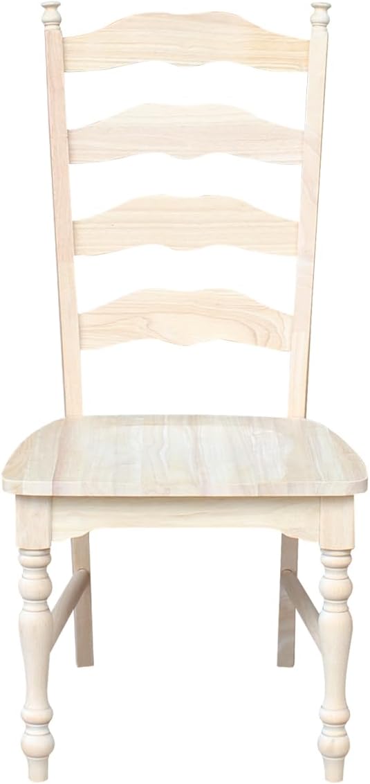 IC International Concepts Set of 2 Maine LadderBack Chairs - Image 9