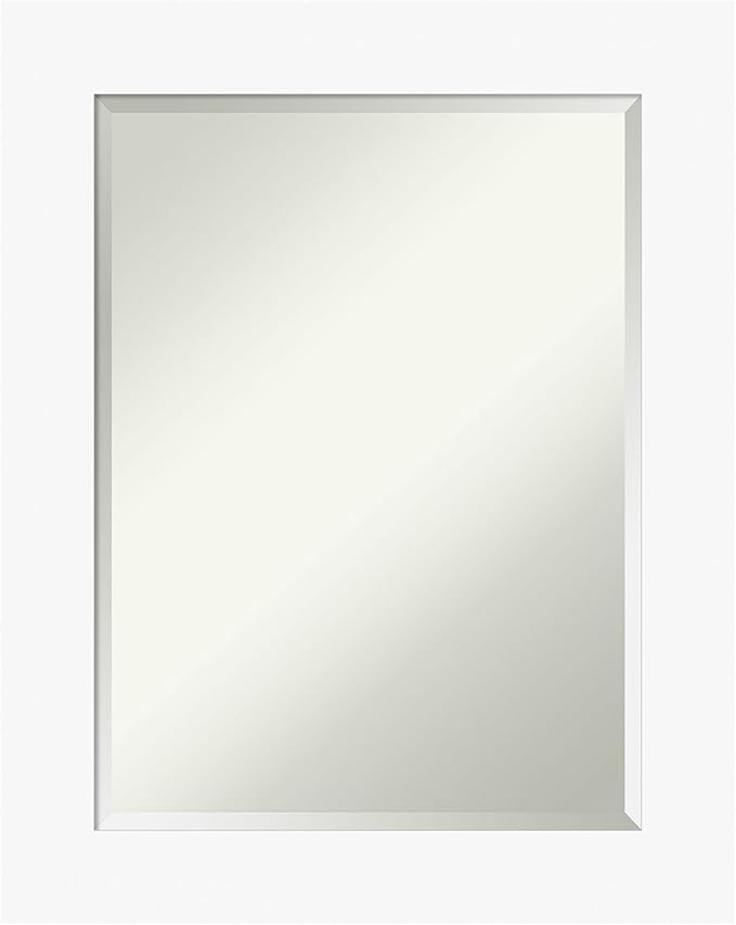 Amanti Art White Bathroom Mirror by AmantiArt