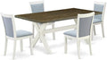 East West Furniture X077MZ015-5 5 Piece Dining Room Table Set Includes a by EastWestFurniture