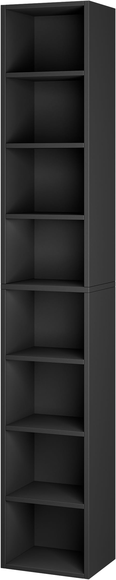 Bamjoy 71 Inches Tall Narrow Bookcase, 8-Tier Slim CD DVD Media Tower Rack - Image 8