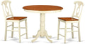 East West Furniture JAKE3-WHI-W 3 Piece Counter Height Dining Set by EastWestFurniture