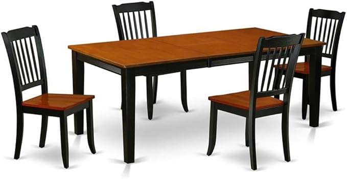 East West Furniture QUDA5-BCH-W 5 Piece Dinette Set by EastWestFurniture
