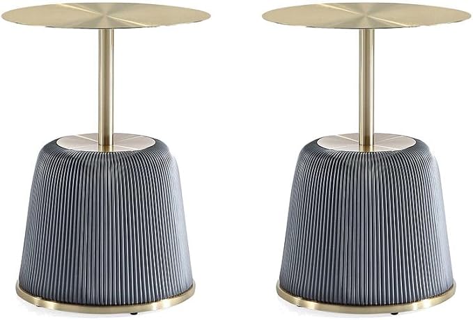 Manhattan Comfort Anderson Modern 15.75" Round End Tables 1.0 by ManhattanComfort