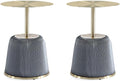 Manhattan Comfort Anderson Modern 15.75" Round End Tables 1.0 by ManhattanComfort