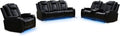 3+2+1 PU Leather Power Sectional Sofa Set, Living Room Furniture, Reclining by NicBex
