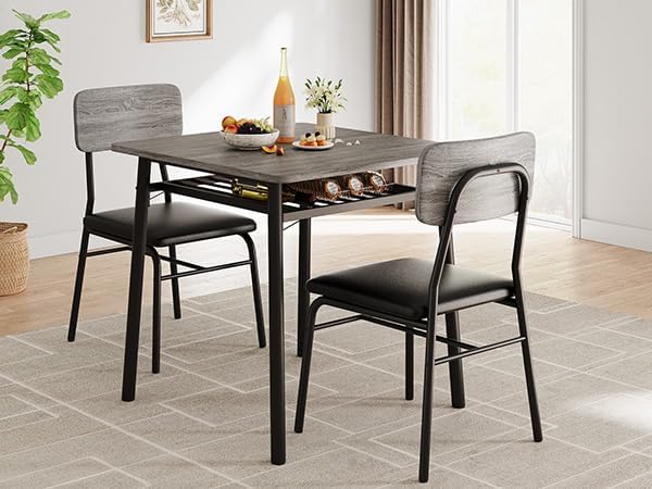 IDEALHOUSE 3-Piece Dining Table Set - Image 2