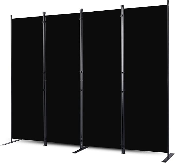 Room Divider, 4 Panel Folding Privacy Screens by CHOSENM