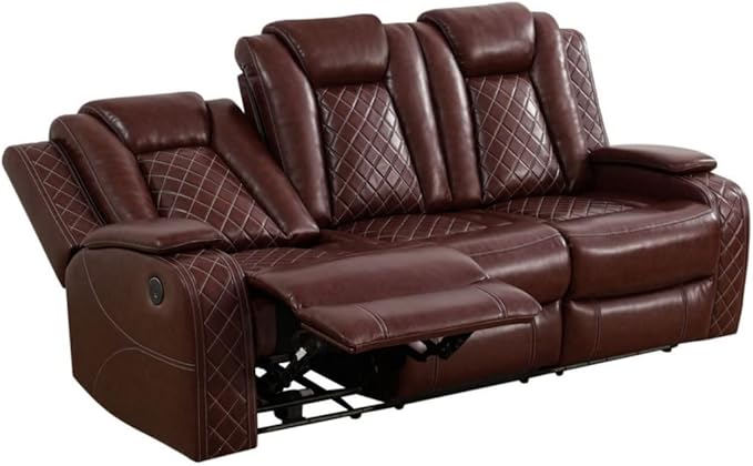 Electric Power Recliner Sofa Living Room Furniture, Comfy Home Theater - Image 3