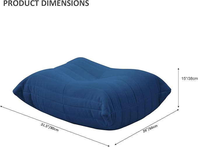 Luxury Ottomans, Modern Square Foot Rest - Image 2