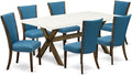 East West Furniture X727VE721-7 7 Piece Dining Room Table Set Consist of a by EastWestFurniture