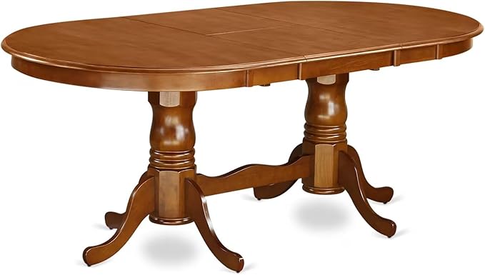 East West Furniture PLPO5-SBR-C 5 Piece Kitchen Table Set - Image 3