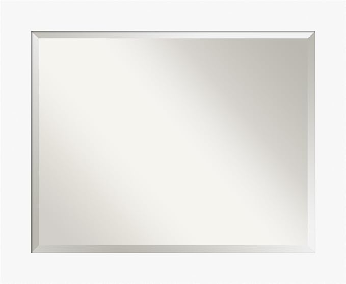 Amanti Art White Bathroom Mirror by AmantiArt