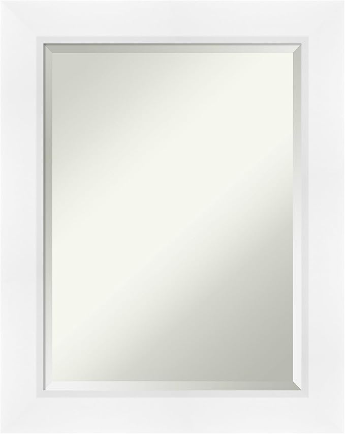 Amanti Art White Bathroom Mirror by AmantiArt