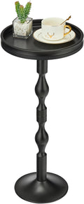 Small Round Drink Table, Pedestal Tables, Small Round Side Table by Zexvida
