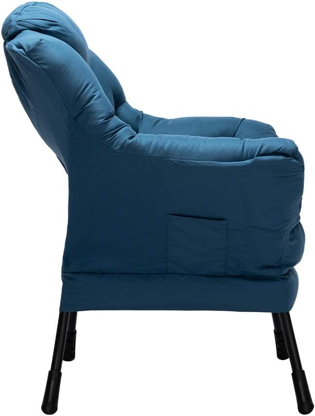 HollyHOME Modern Fabric Large Lazy Accent Chair, Oversized Comfy Reading Lounge - Image 8