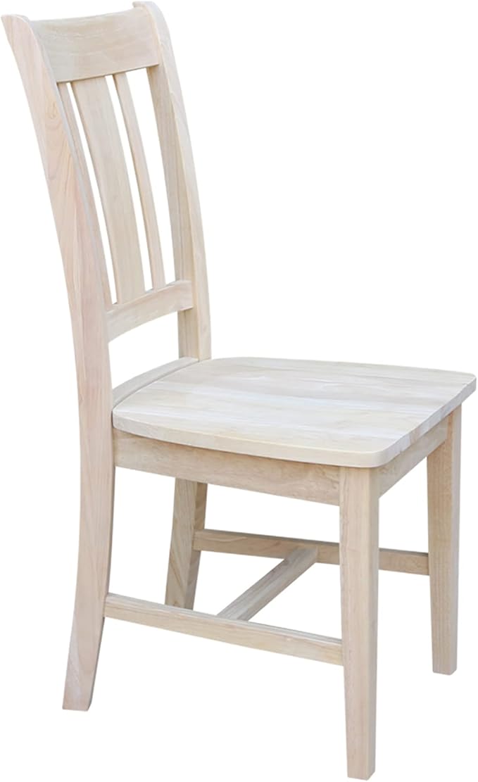 Set of Two San Remo Slat Back Dining Chairs, Unfinished - Image 11