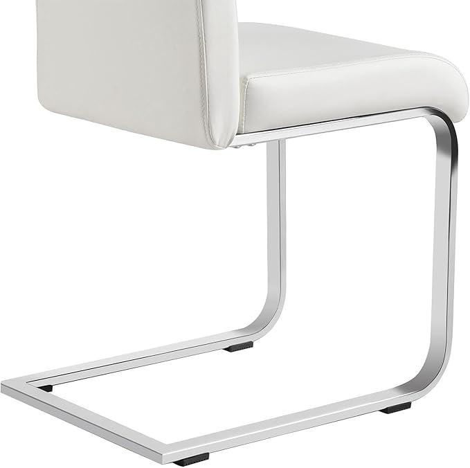 Yaheetech Dining Chairs Set of 4 Modern Faux Leather Upholstered Dining Room - Image 8