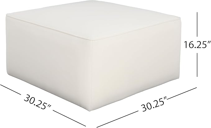 Christopher Knight Home Isa Velvet Ottoman Footstool, Square Pouf Poufee - Image 2