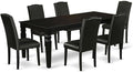 East West Furniture LGEN7-BLK-69 7 Piece Dining Room Furniture Set Consist of a by EastWestFurniture