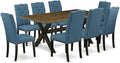 East West Furniture X677EL121-9 9 Piece Modern Dining Table Set Includes a by EastWestFurniture