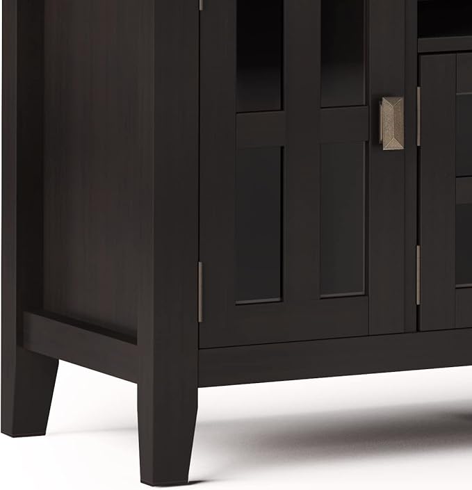SIMPLIHOME Artisan SOLID WOOD 72 Inch Wide Transitional TV Media Stand in - Image 8