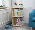Heehee Wooden Rotating Bookshelf 360 Display Floor Standing Bookcase Storage by Heehee