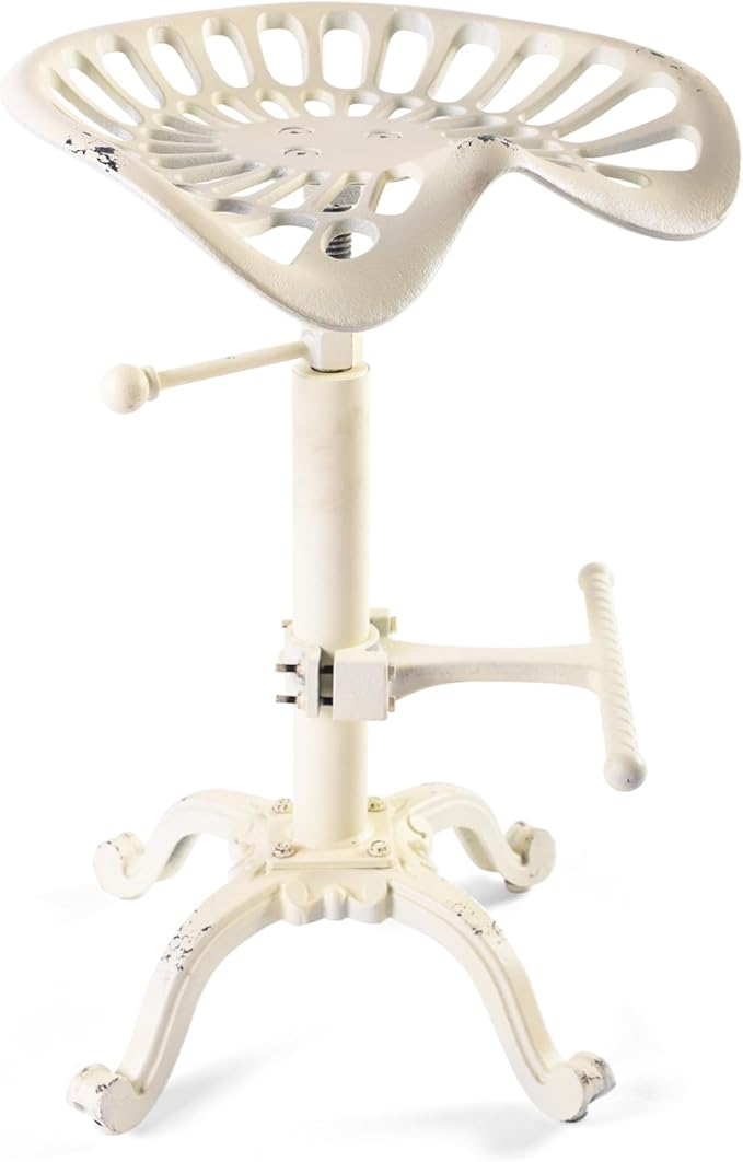 LOKKHAN Adjustable Rustic Industrial Bar Stool - Image 5