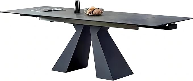 Extendable Dining Table for 8-12 Seat, Flexible Stretch, Tabletop Made from - Image 4