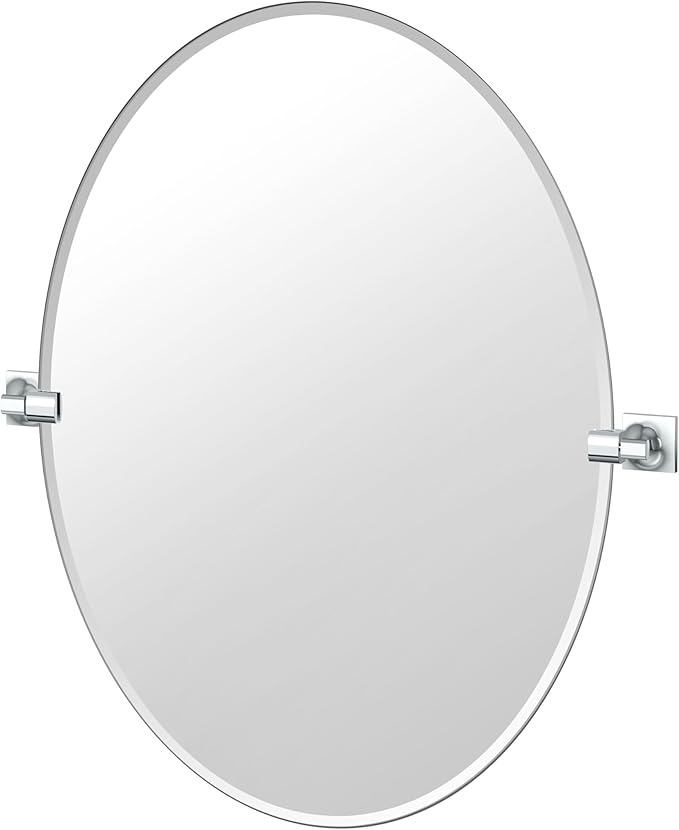 Gatco 5589LG Waterline Frameless Oval Mirror, 32 Inch by Gatco