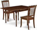 East West Furniture MZDA3-MAH-W 3 Piece Dining Room Furniture Set Contains a by EastWestFurniture