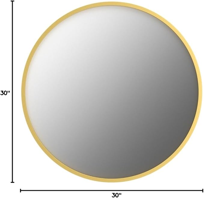 Growsun 30'' Gold Round Mirror, Circle Wall Mirror - Image 8