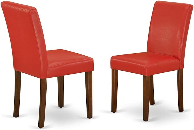 East West Furniture DLAB3-MAH-72 3 Piece Kitchen Table Set Contains a Round - Image 3